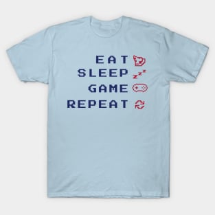 Gamer Eat Sleep Game Repeat T-Shirt